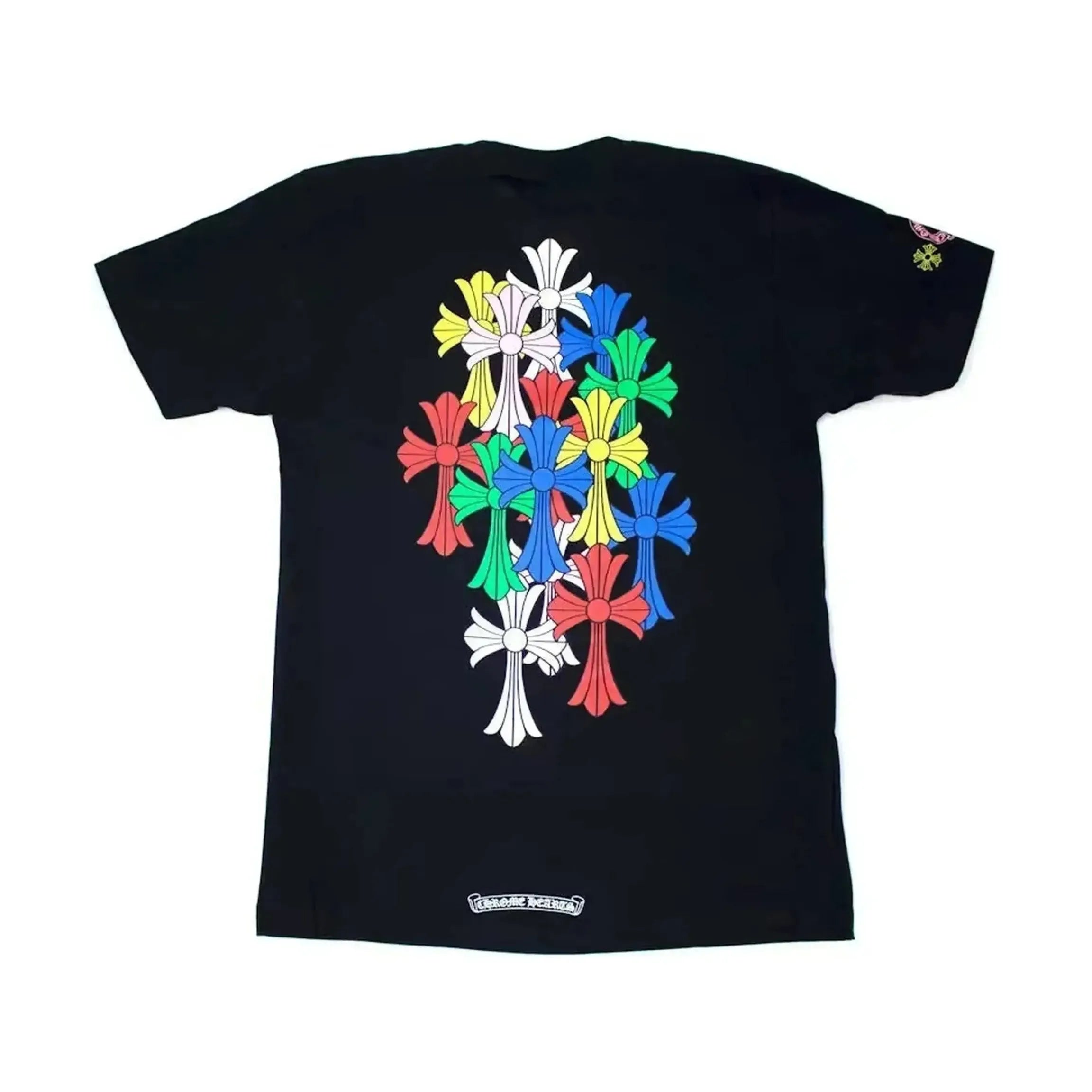 Chrome Hearts Multi Cross Cemetery Logo Black t-Shirt