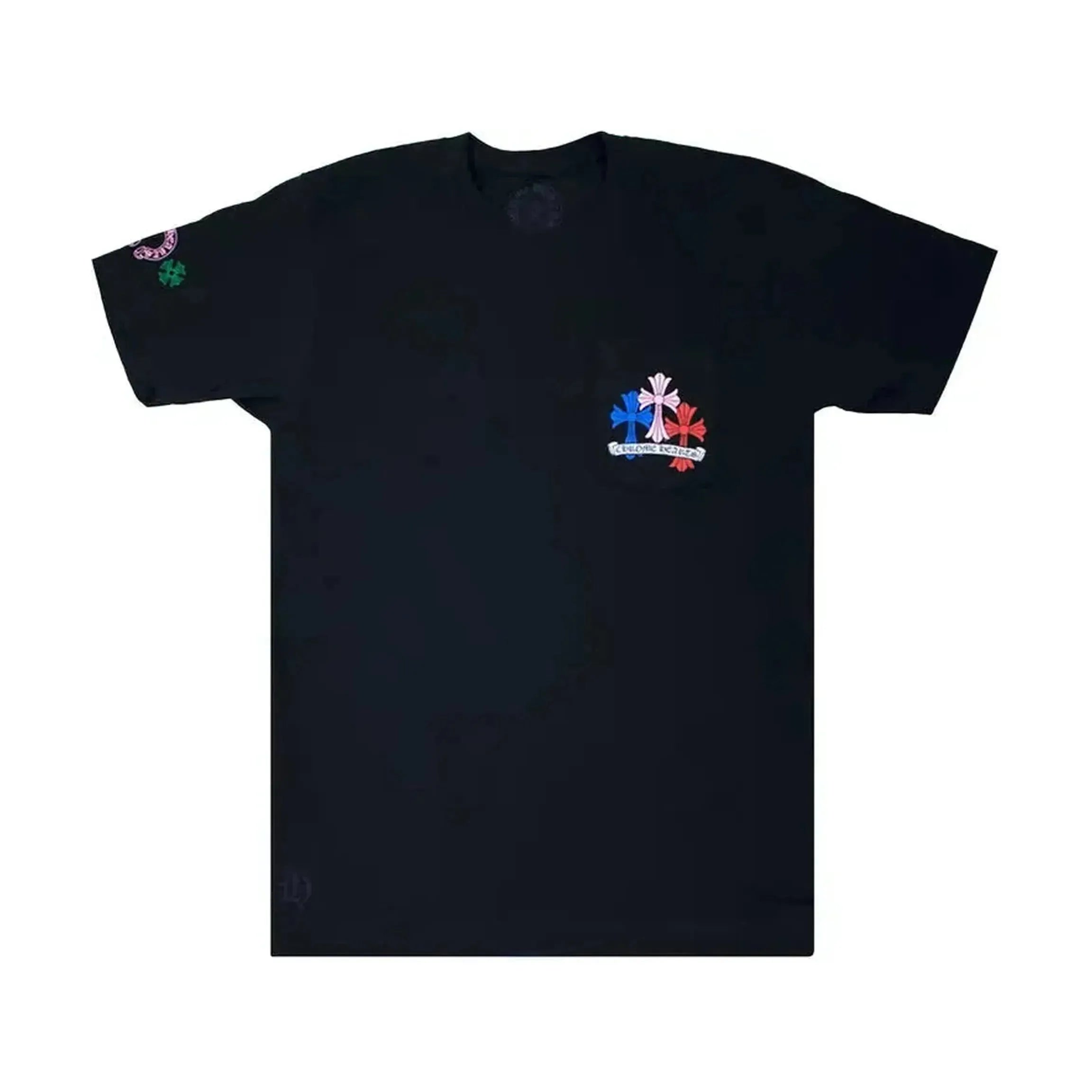 Chrome Hearts Multi Cross Cemetery Logo Black t-Shirt
