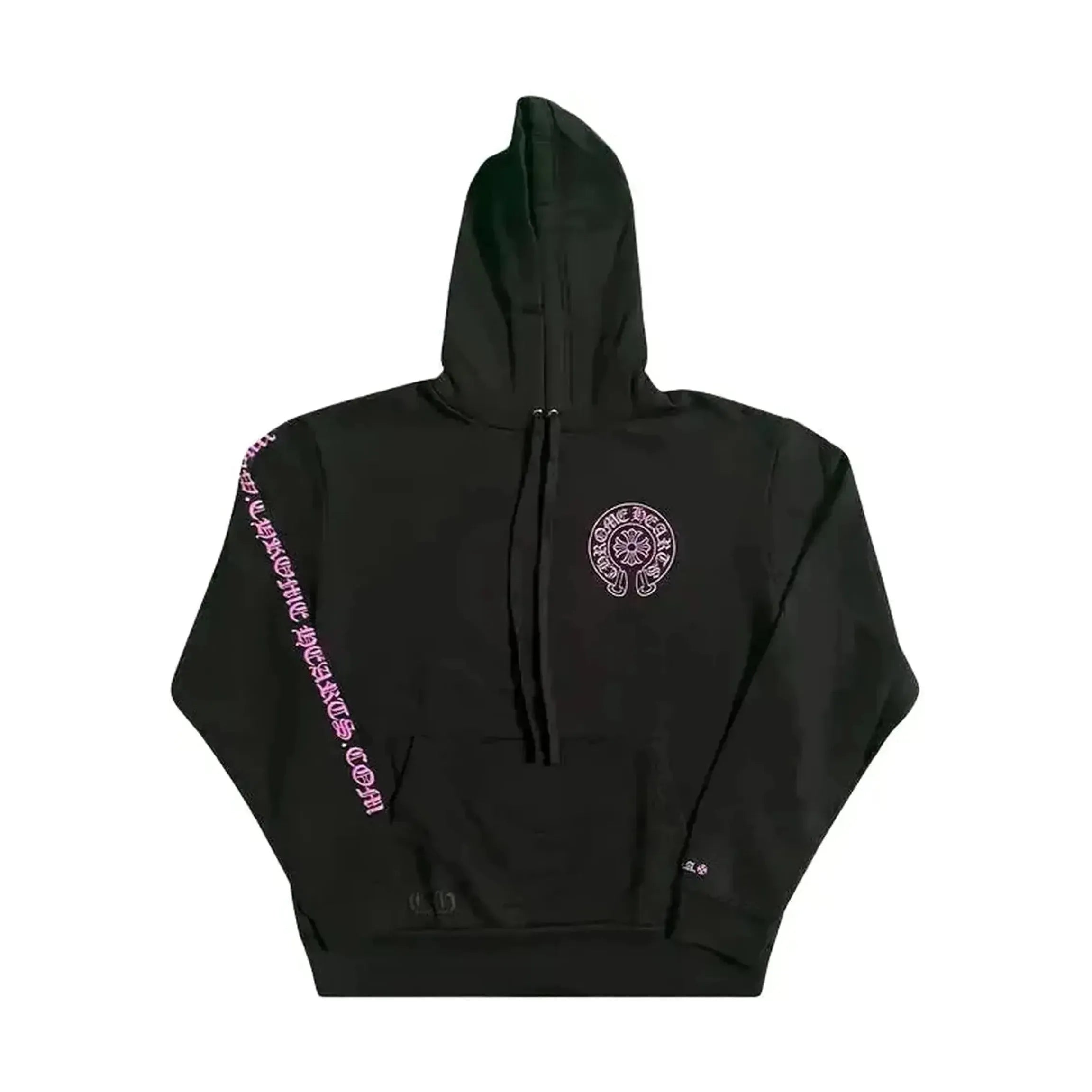 Chrome Hearts Online Exclusive Horse Shoe Hoodie Black/Pink