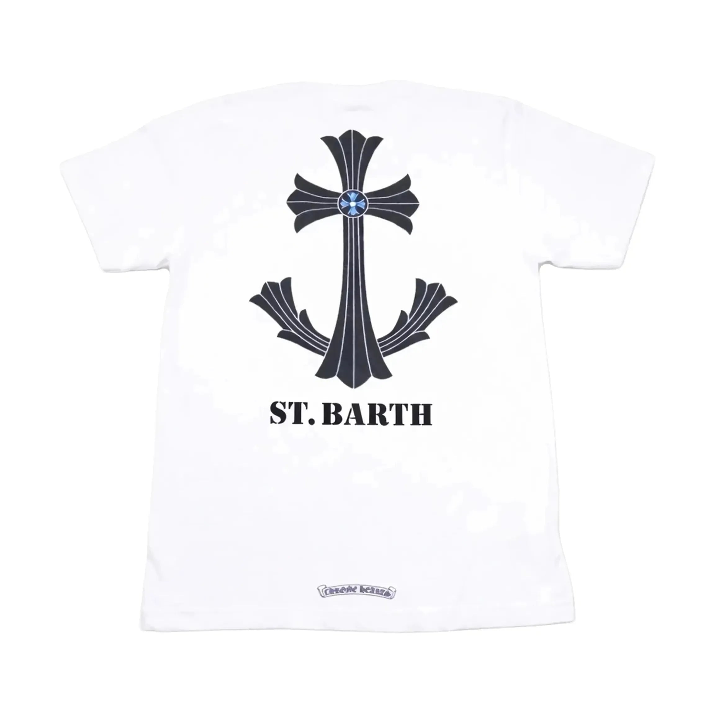 Chrome Hearts St Barth Exclusive Anchor Cross T-Shirt White