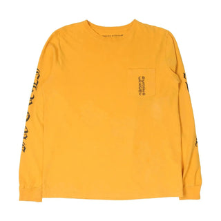 Chrome Hearts Vertical Logo Yellow Longsleeve