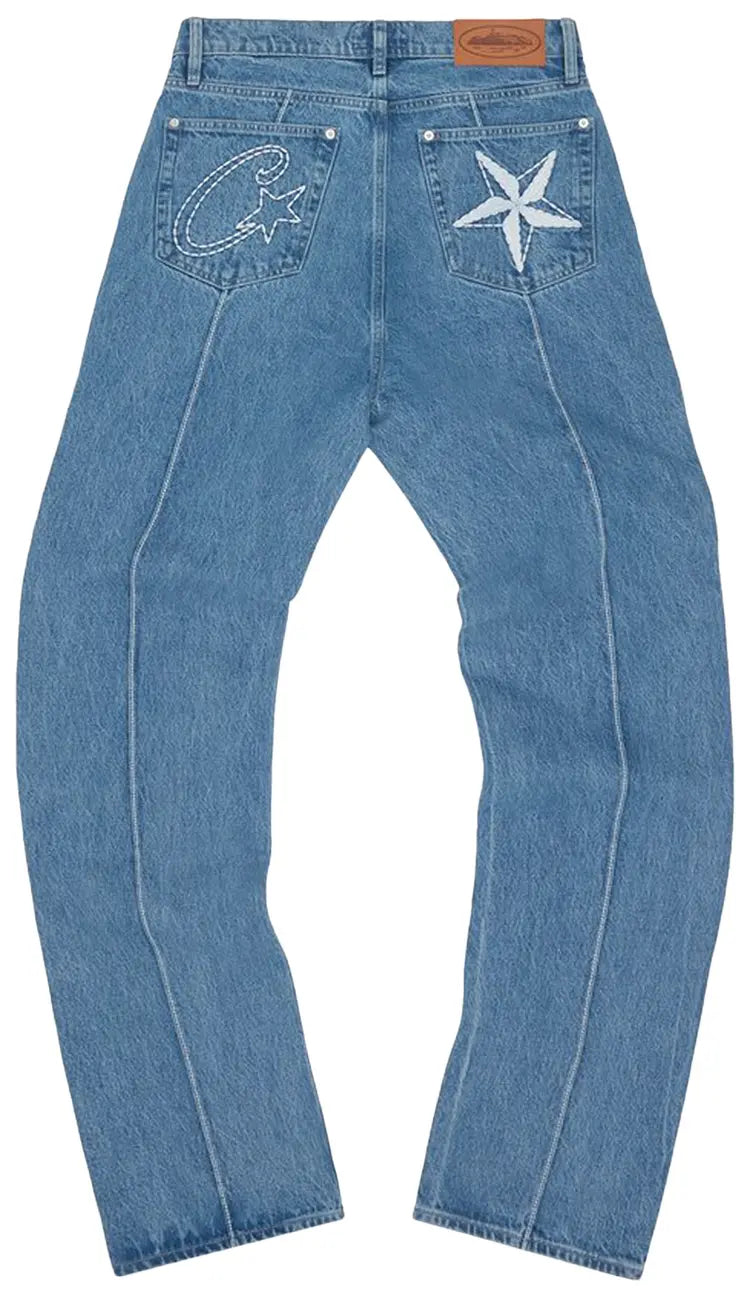 Corteiz C-Start Denim Blue Jeans