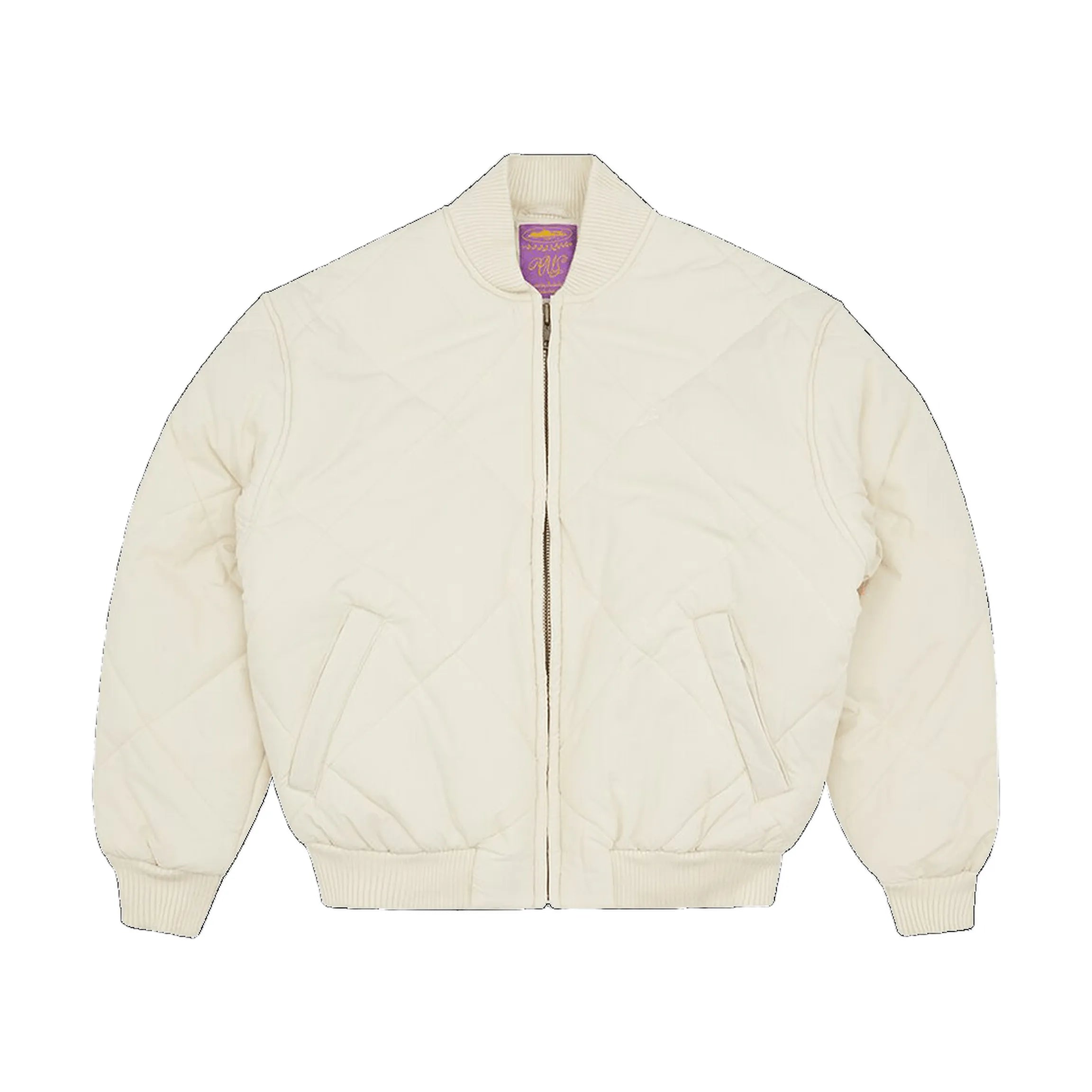 Corteiz Olde English Quilted Bomber Jacket 'Cream'