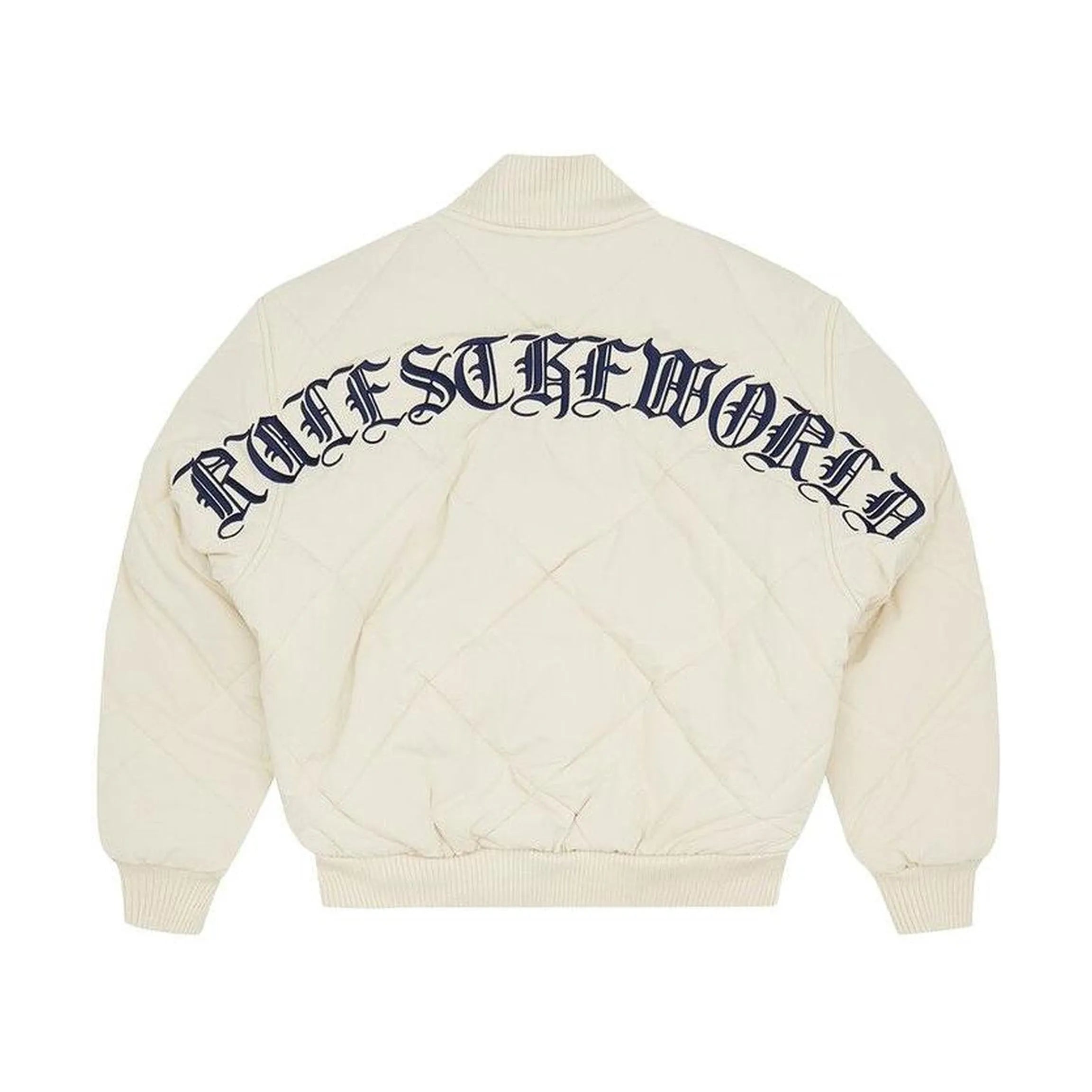 Corteiz Olde English Quilted Bomber Jacket 'Cream'