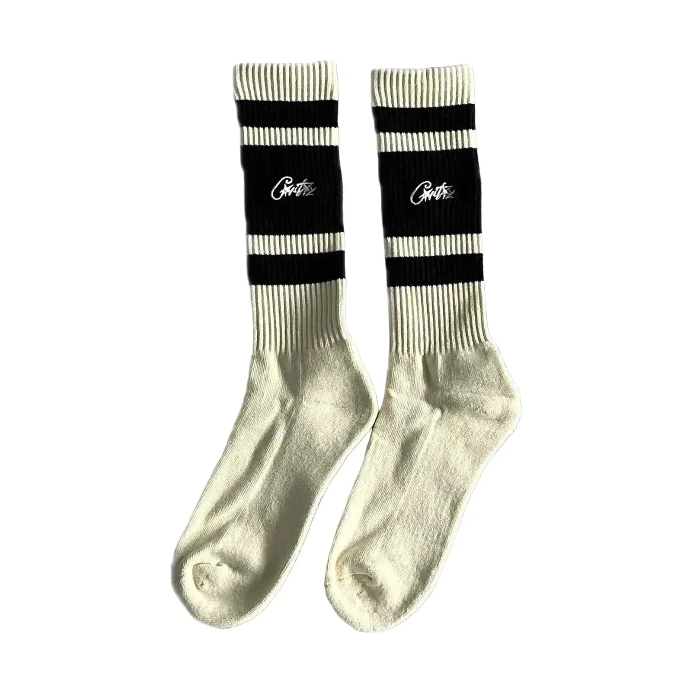 Corteiz Retro Socks ‘Cream/Black’