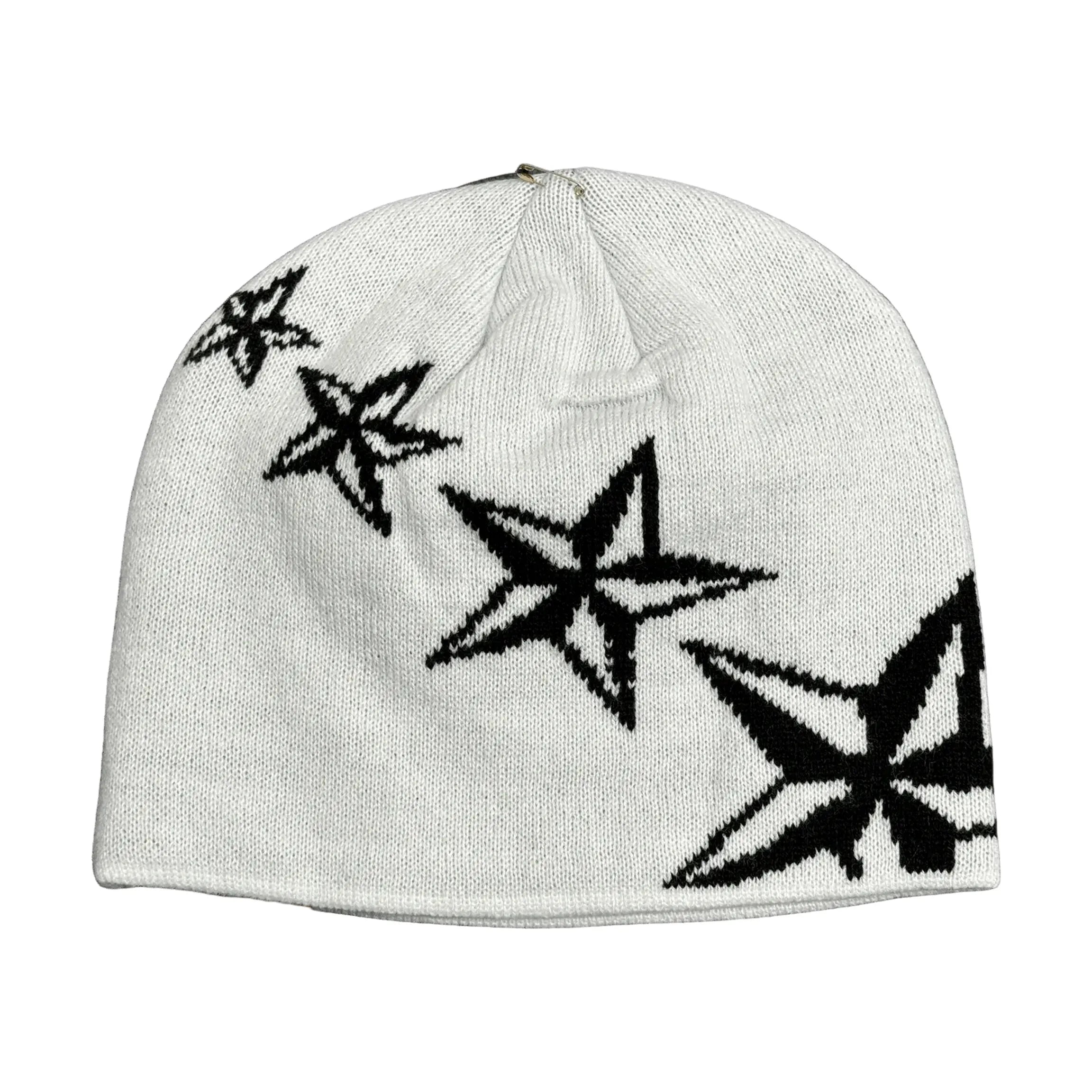 Corteiz White/Black 4 Starz Beanie