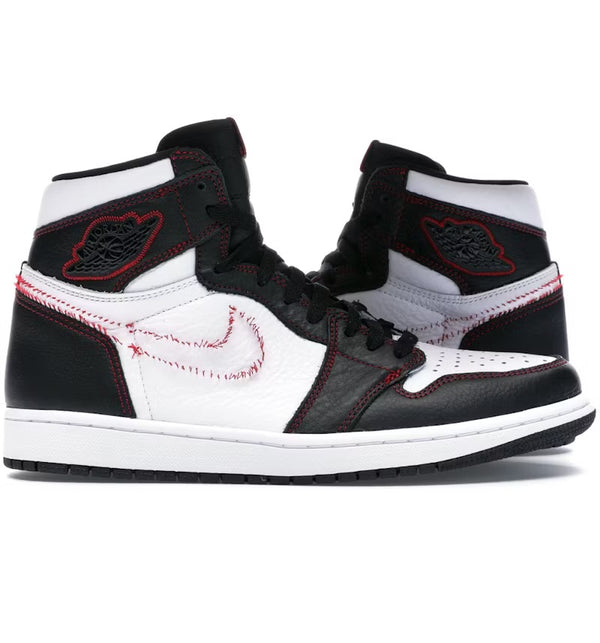 Jordan 1 Retro High Defiant White Black Gym Red