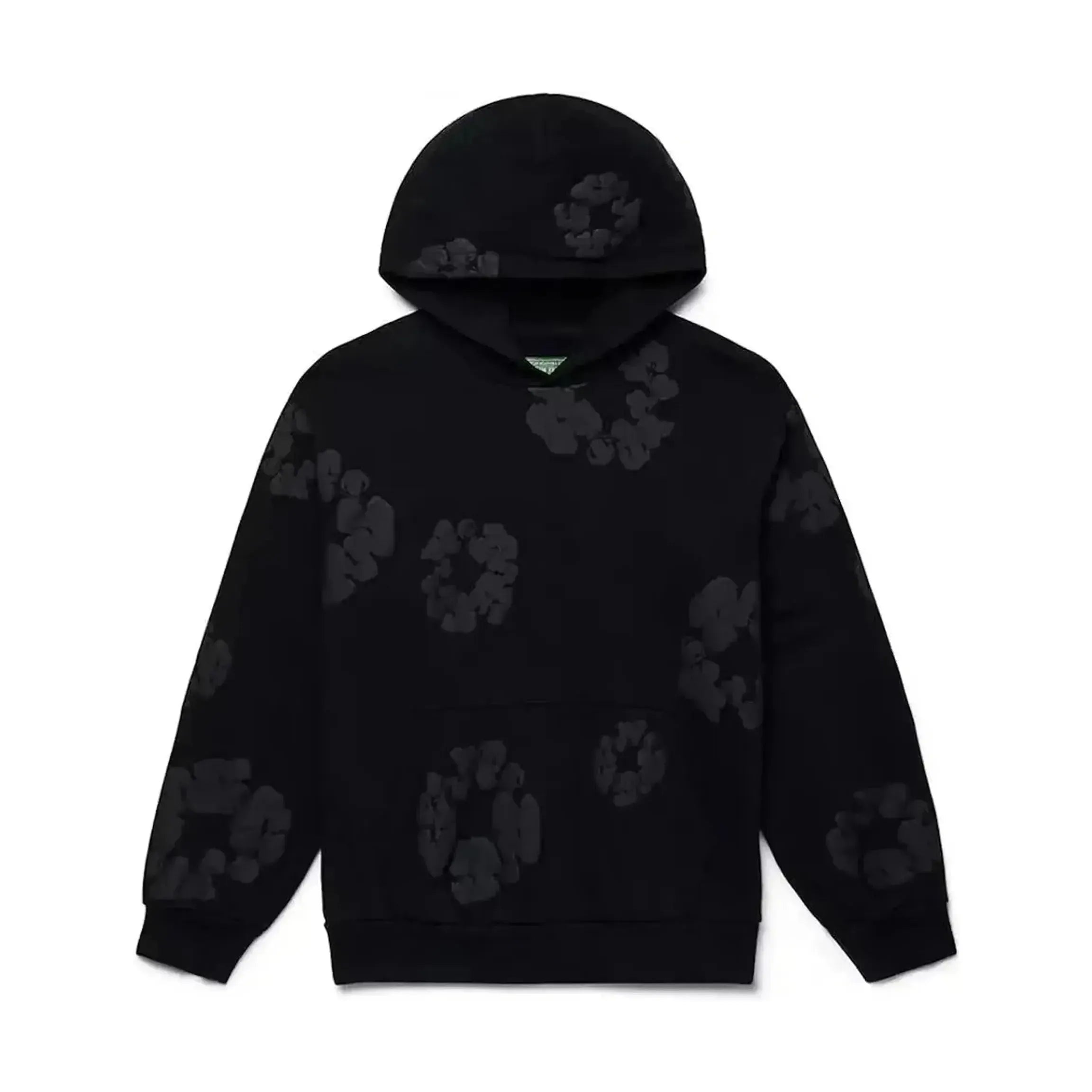 Denim Tears Cotton Wreath Hoodie Black Monochrome