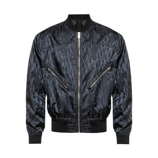 Dior Branded Bomber Jacket in Black