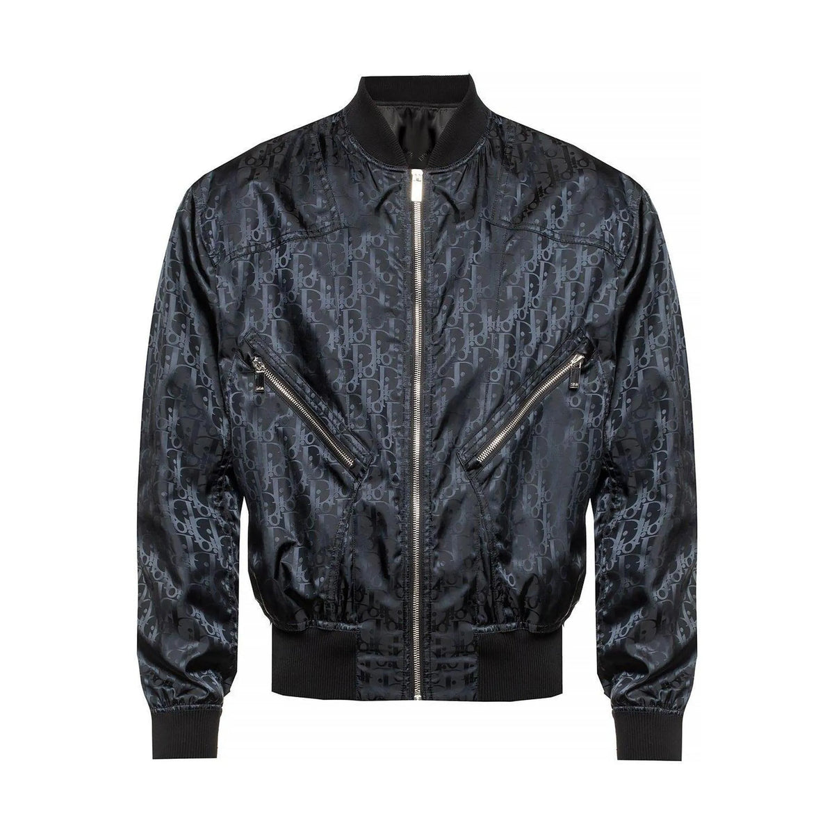 Dior Branded Bomber Jacket in Black