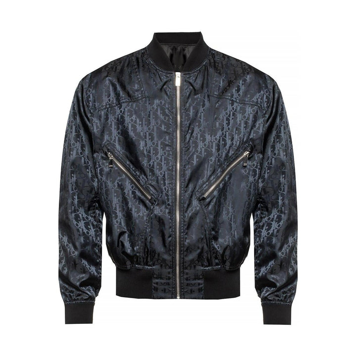 Dior Branded Bomber Jacket in Black