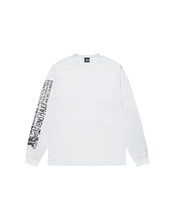 Stussy Long Haul LS T-Shirt White