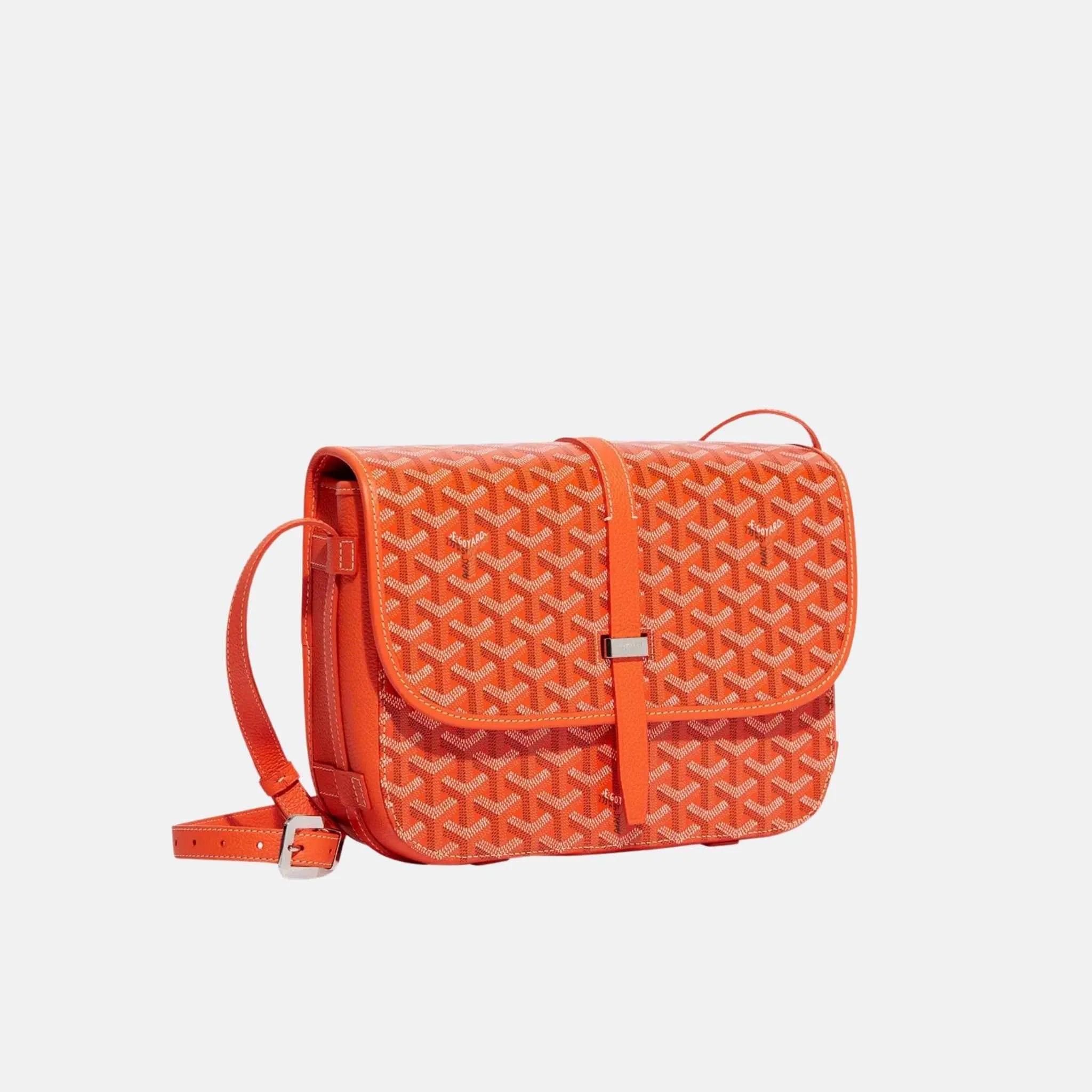 Goyard Orange Belvedere MM Messenger Bag