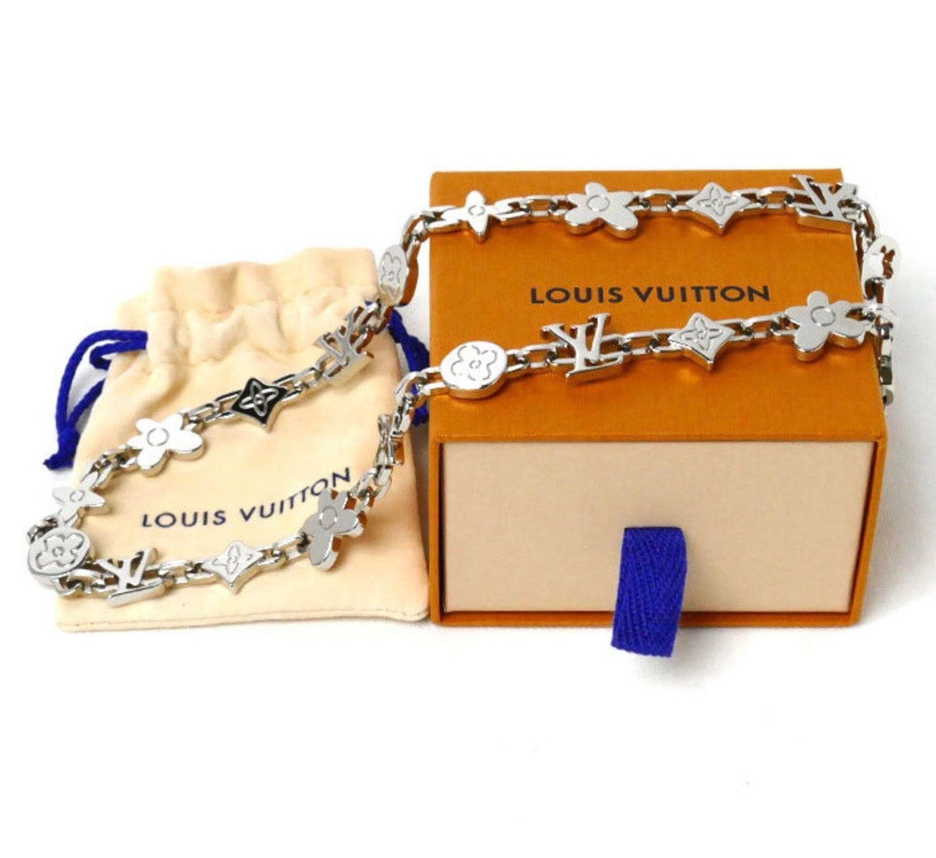 Louis Vuitton Metal Monogram Craggy Necklace