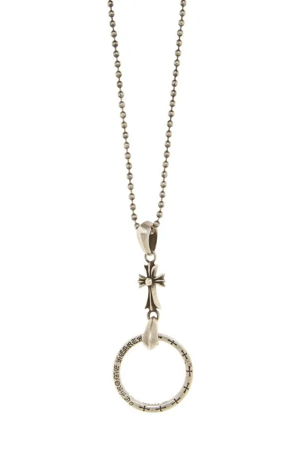 Chrome Hearts Eyewear Silver Fleur Look necklace/Chain