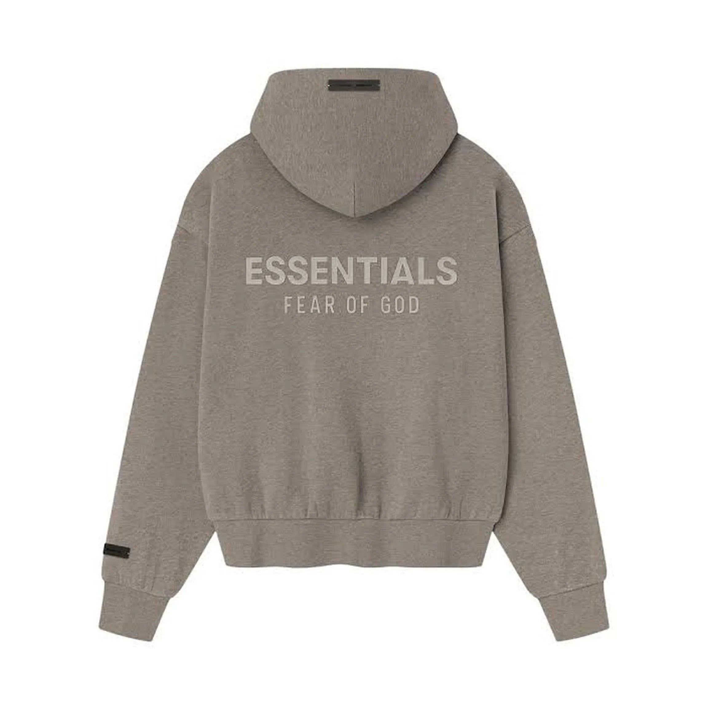Fear of God Essentials Classic Fleece Zip-Up Hoodie Homestead Heather