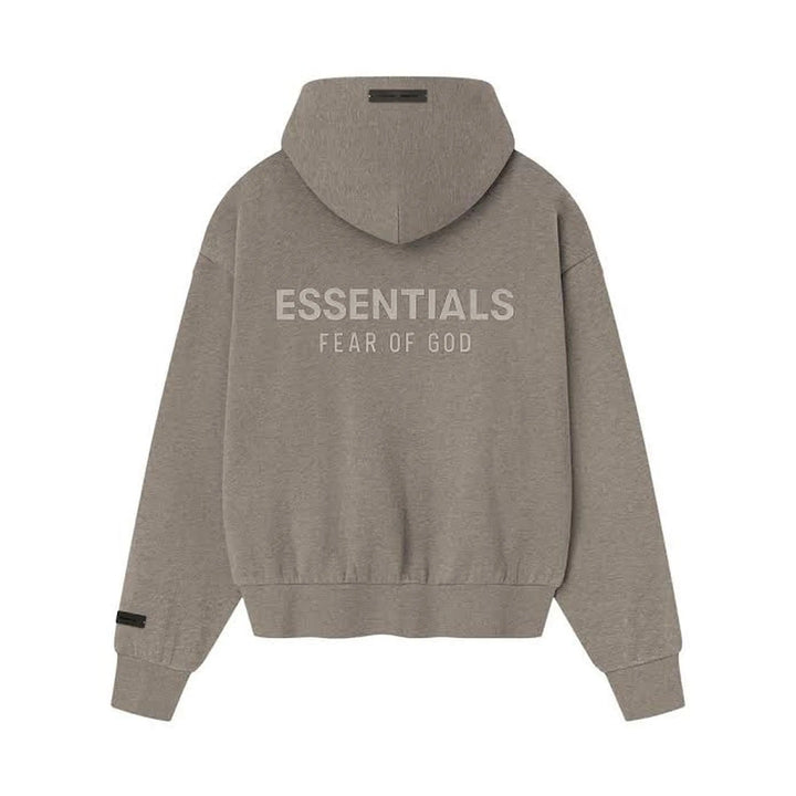 Fear of God Essentials Classic Fleece Zip-Up Hoodie Homestead Heather