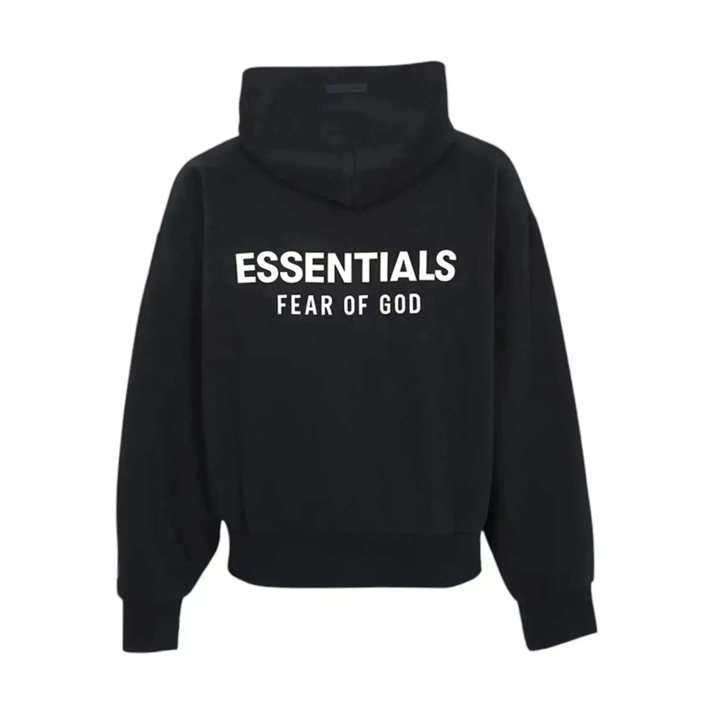 Fear of God Essentials Classic Full Zip-Up Hoodie Jet Black