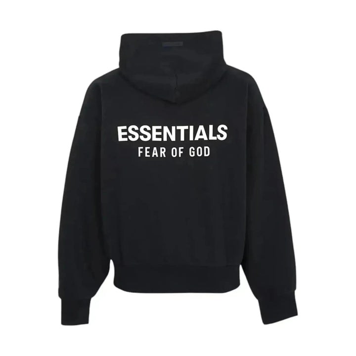 Fear of God Essentials Classic Full Zip-Up Hoodie Jet Black