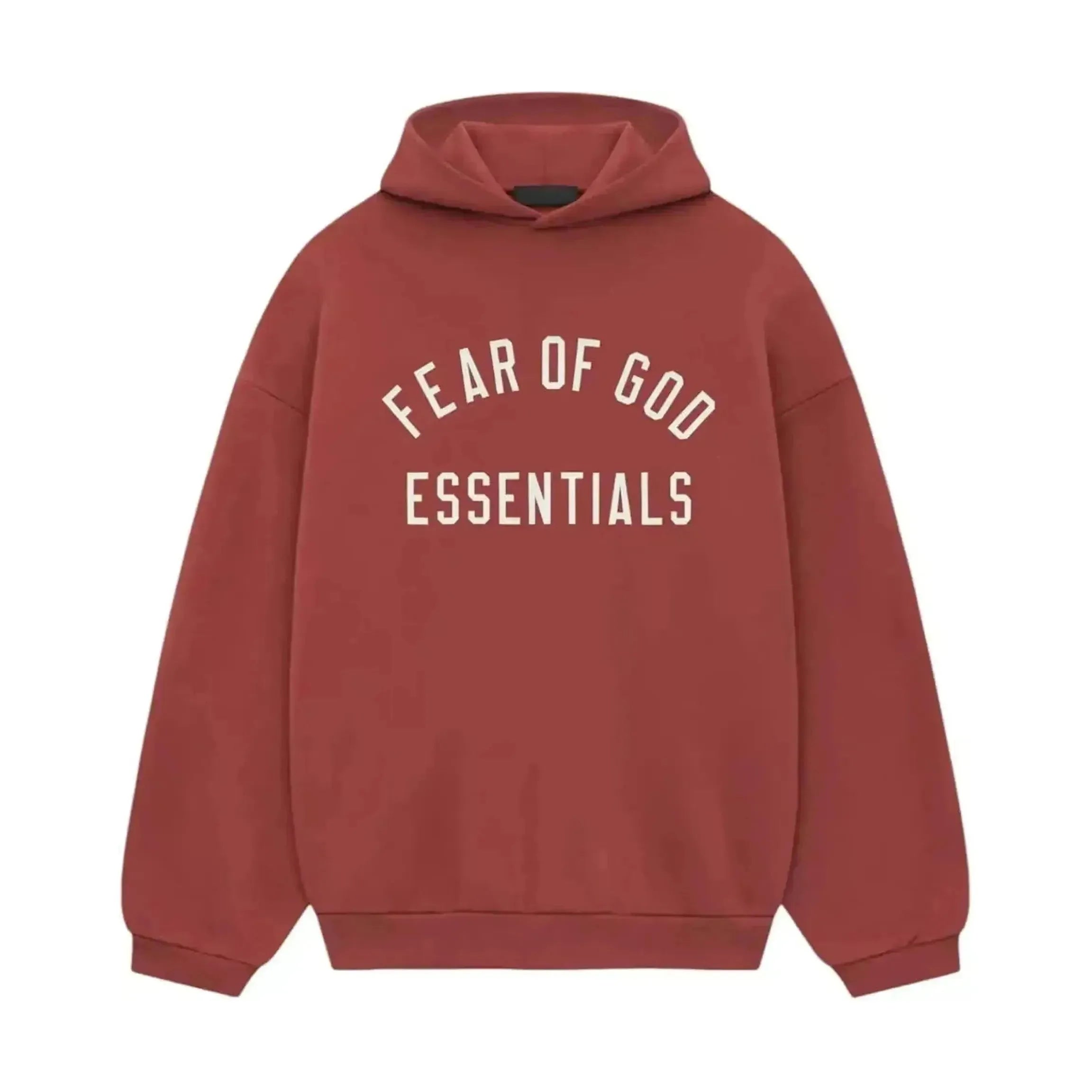 Fear of God Essentials Fleece Hoodie Crimson