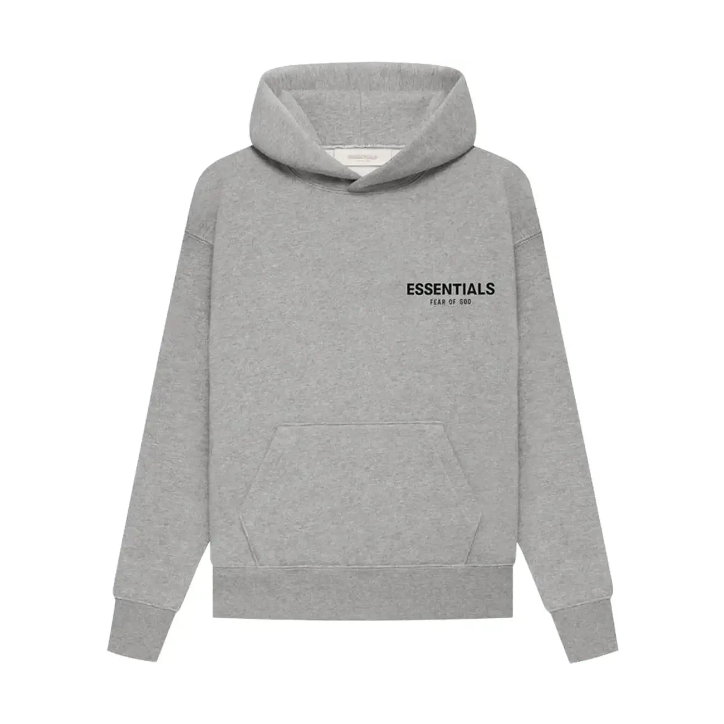 Fear of God Essentials Kids Pullover Hoodie Dark Oatmeal