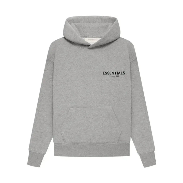 Fear of God Essentials Kids Pullover Hoodie Dark Oatmeal