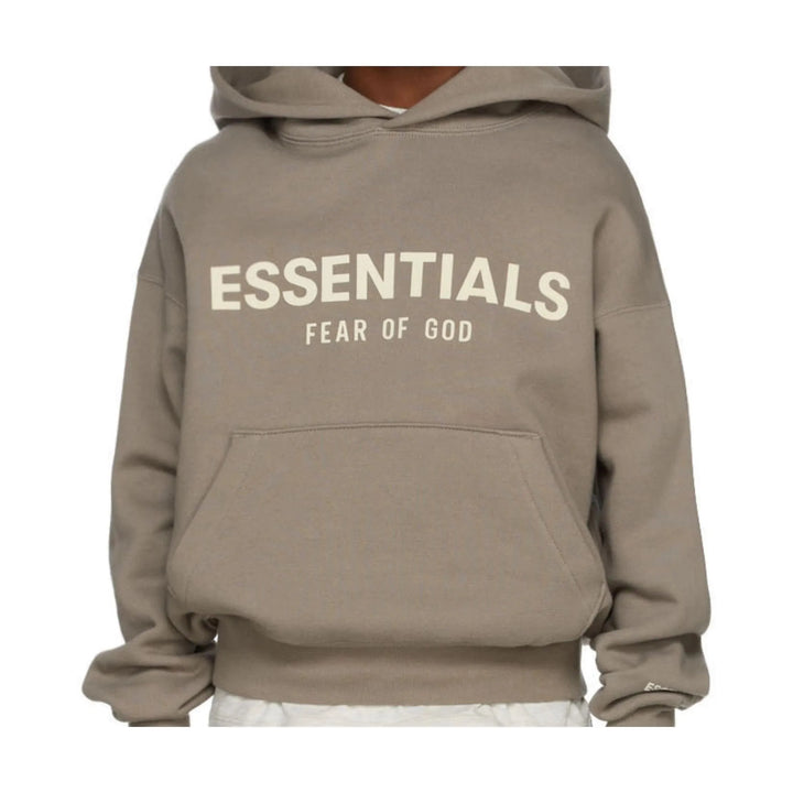 Fear of God Essentials Kids Pullover Hoodie Desert Taupe