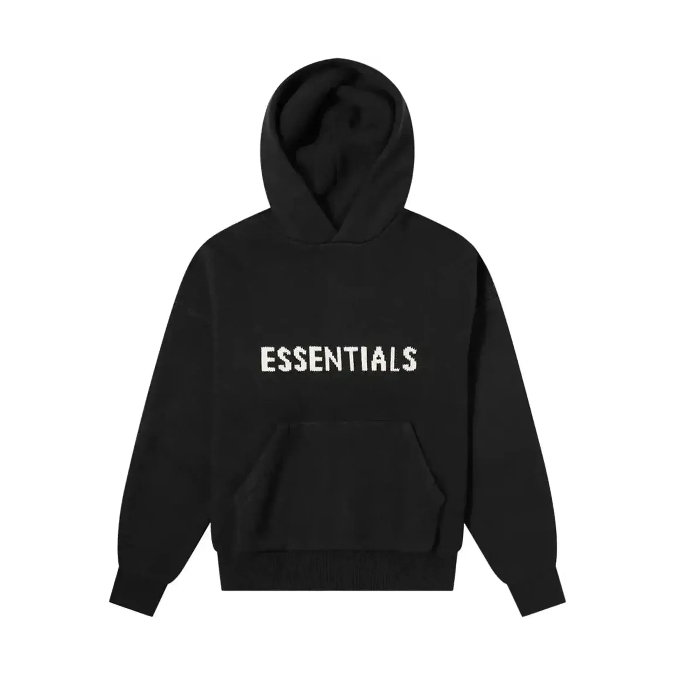 Fear of God Essentials Knit Hoodie Black
