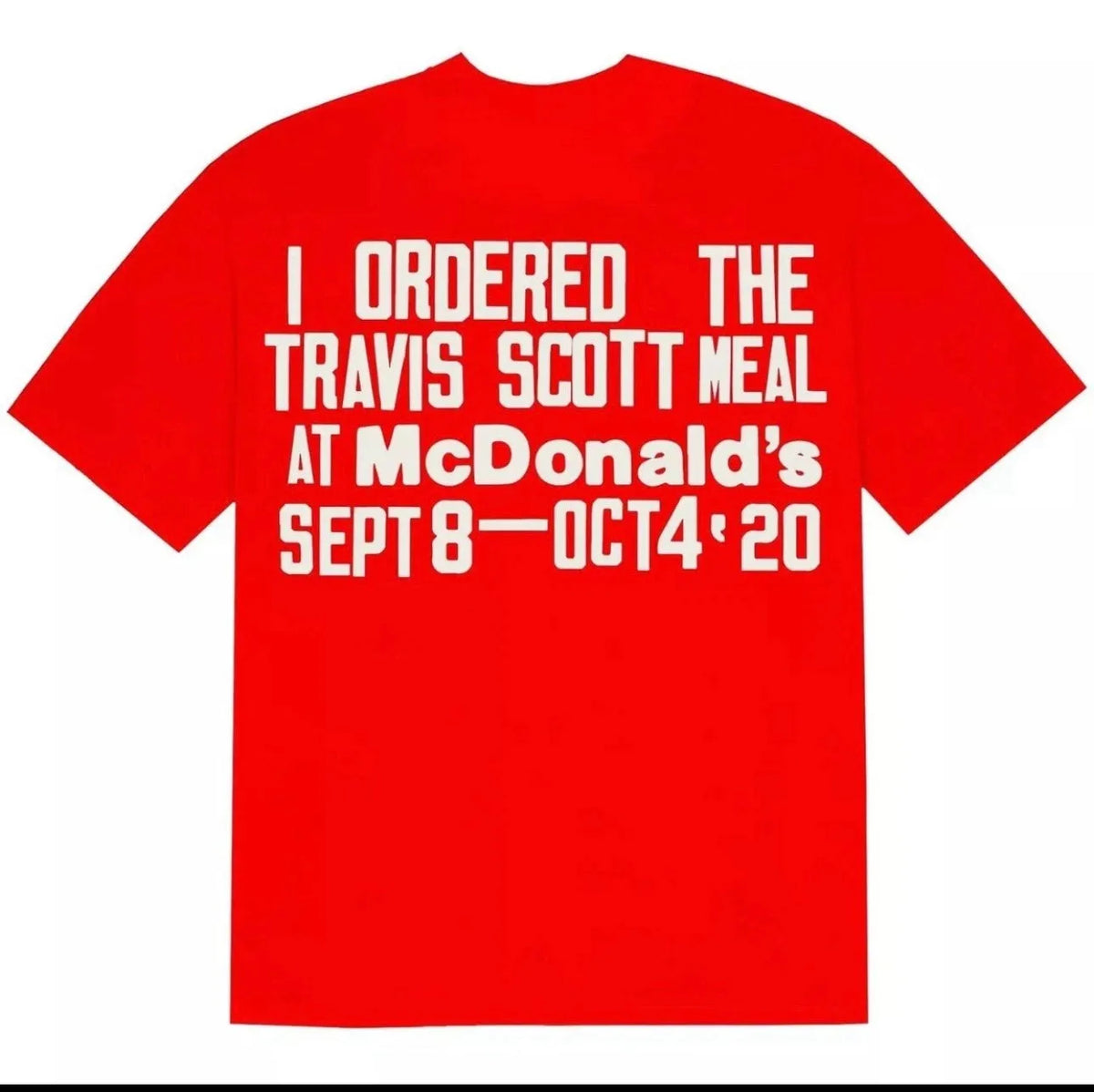 Travis Scott Cactus Plant Flea Market (CPFM) Burger Mouth T-Shirt Red