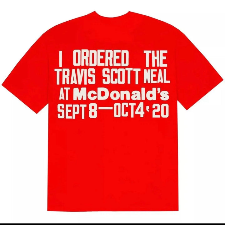 Travis Scott Cactus Plant Flea Market (CPFM) Burger Mouth T-Shirt Red