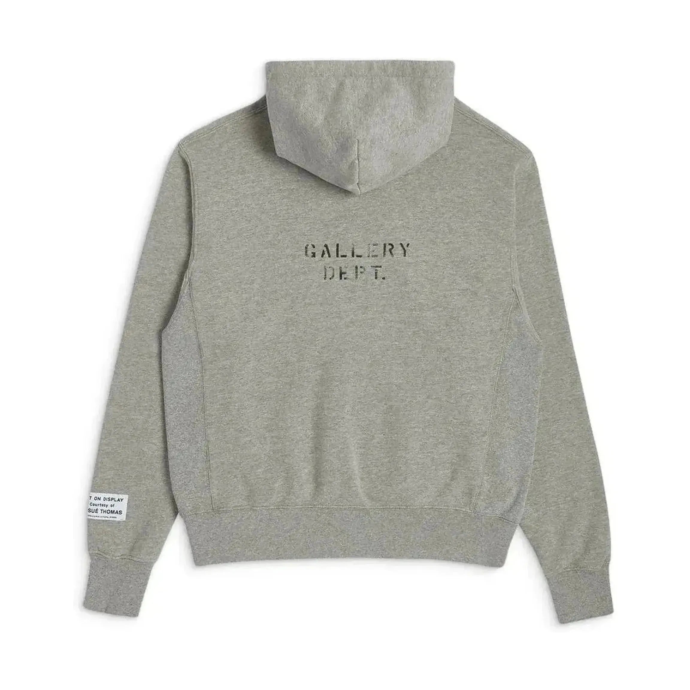 Gallery Dept Grey & Black DEPT Logo Hoodie
