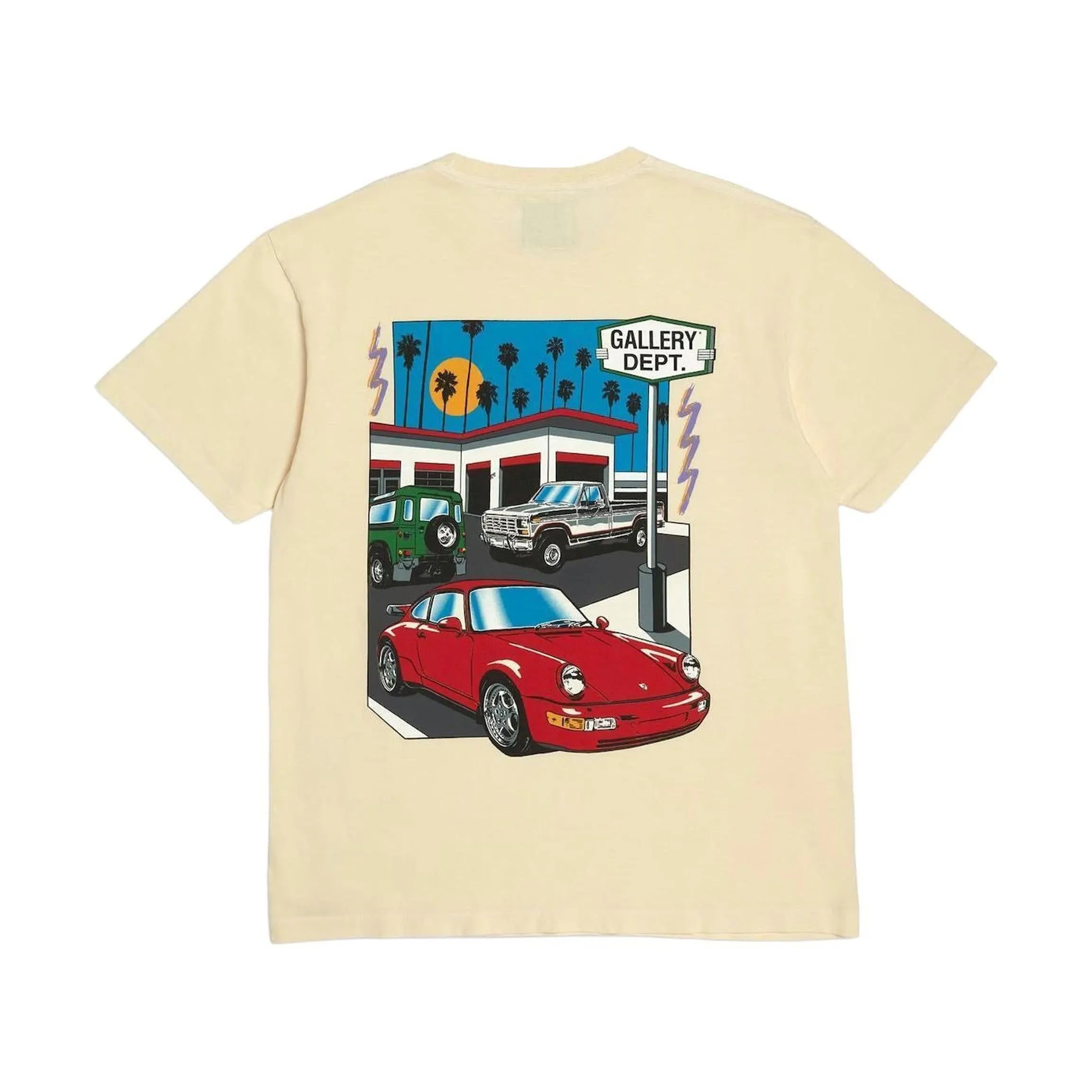 Gallery Dept T-Shirt Drive Thru Boxy Fit Beverly Hills Retro Car Graphic