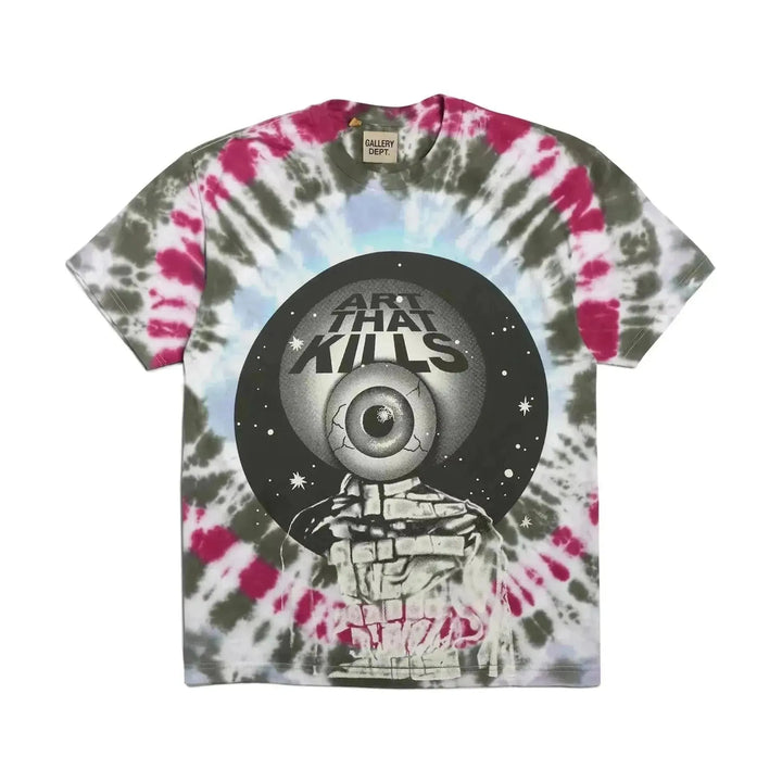 Gallery Dept Totally rod T-Shirt Cropped Tie dye