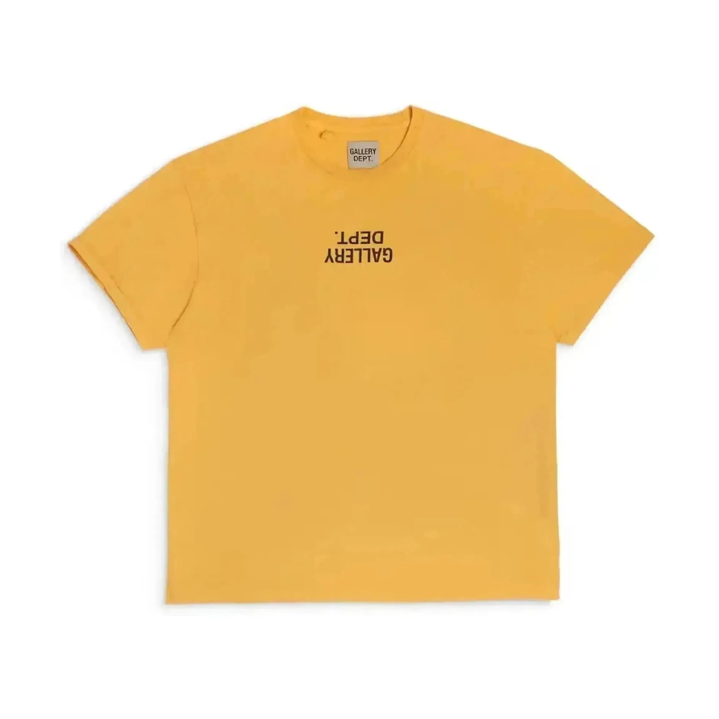 Gallery Dept. Upside down T-Shirt Yellow