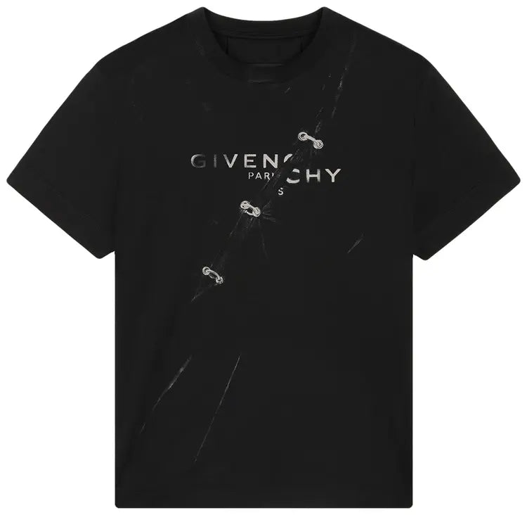 Givenchy Trompe L Oeil Logo T-shirt Black