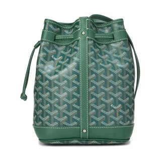 Goyard Petit Flop Mini Bucket Bag Goyardine Green