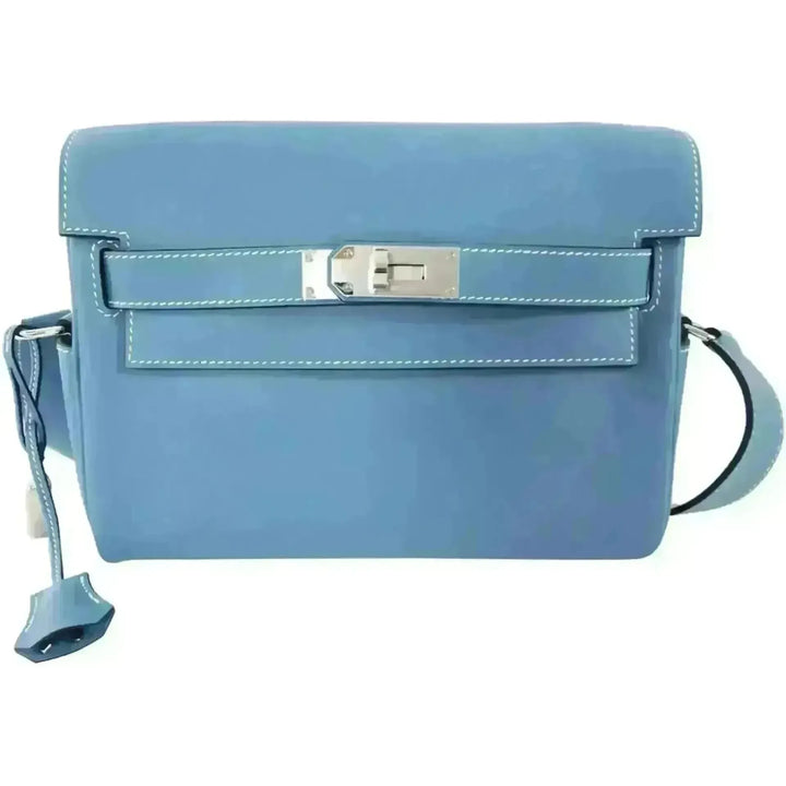 Hermes Kelly Messenger PM Evercolour New Blue Jean PHW