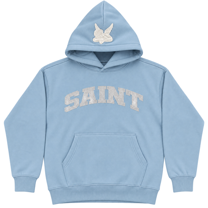 Hoodie Saint Ski Blue / Silver-Crystal