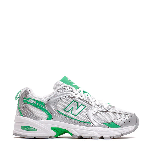New Balance 530 Silver Metallic Green Apple
