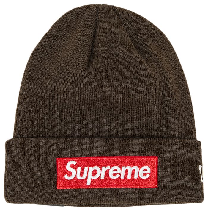 Supreme x New Era Box Logo Beanie 'Brown'
