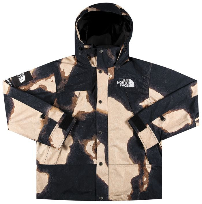 Supreme x The North Face Bleached Denim Print Mountain Jacket 'Black'