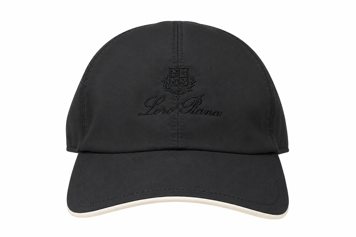 Loro Piana Microfiber Storm System Baseball Cap – Black
