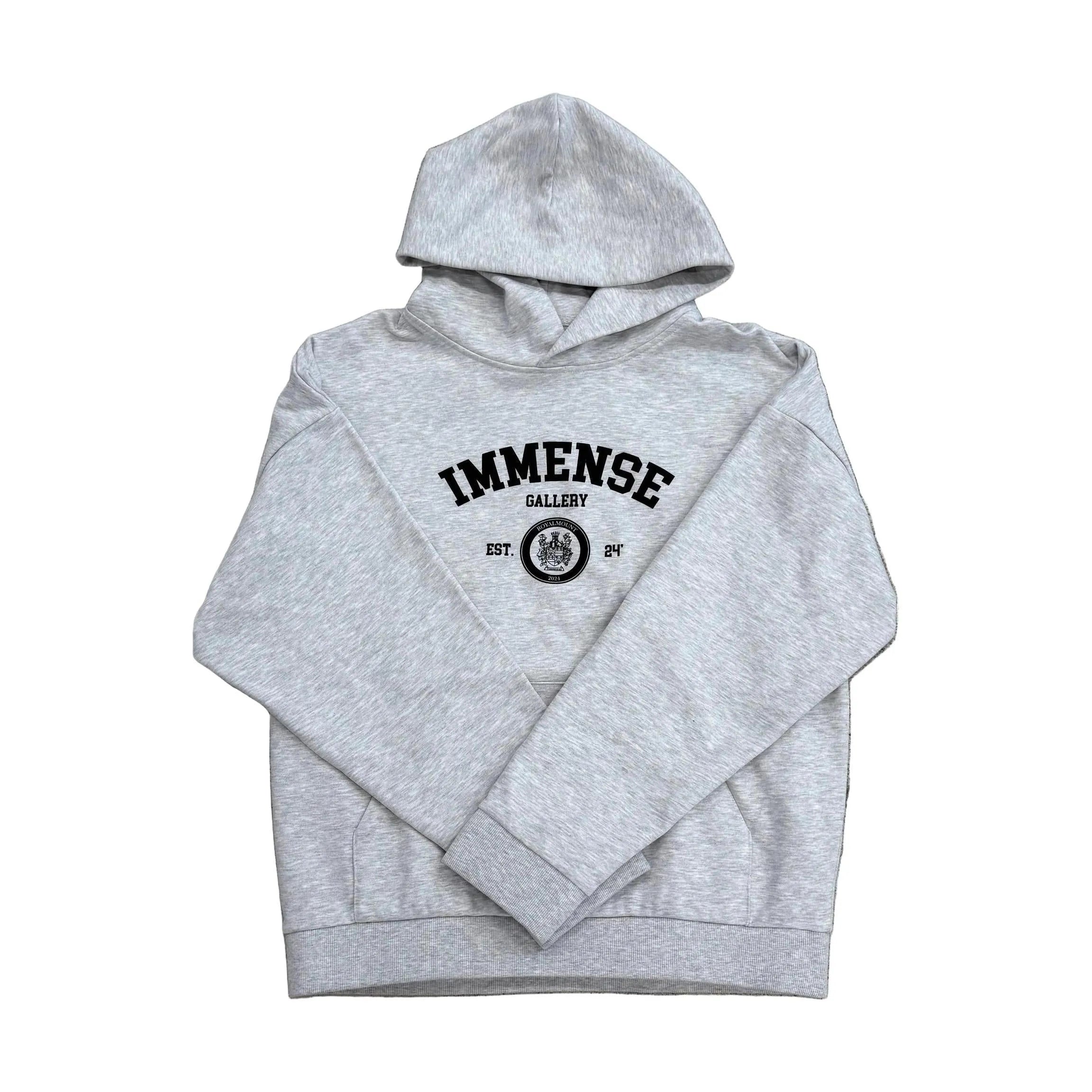 Immense Gallery Varsity Hoodie Grey