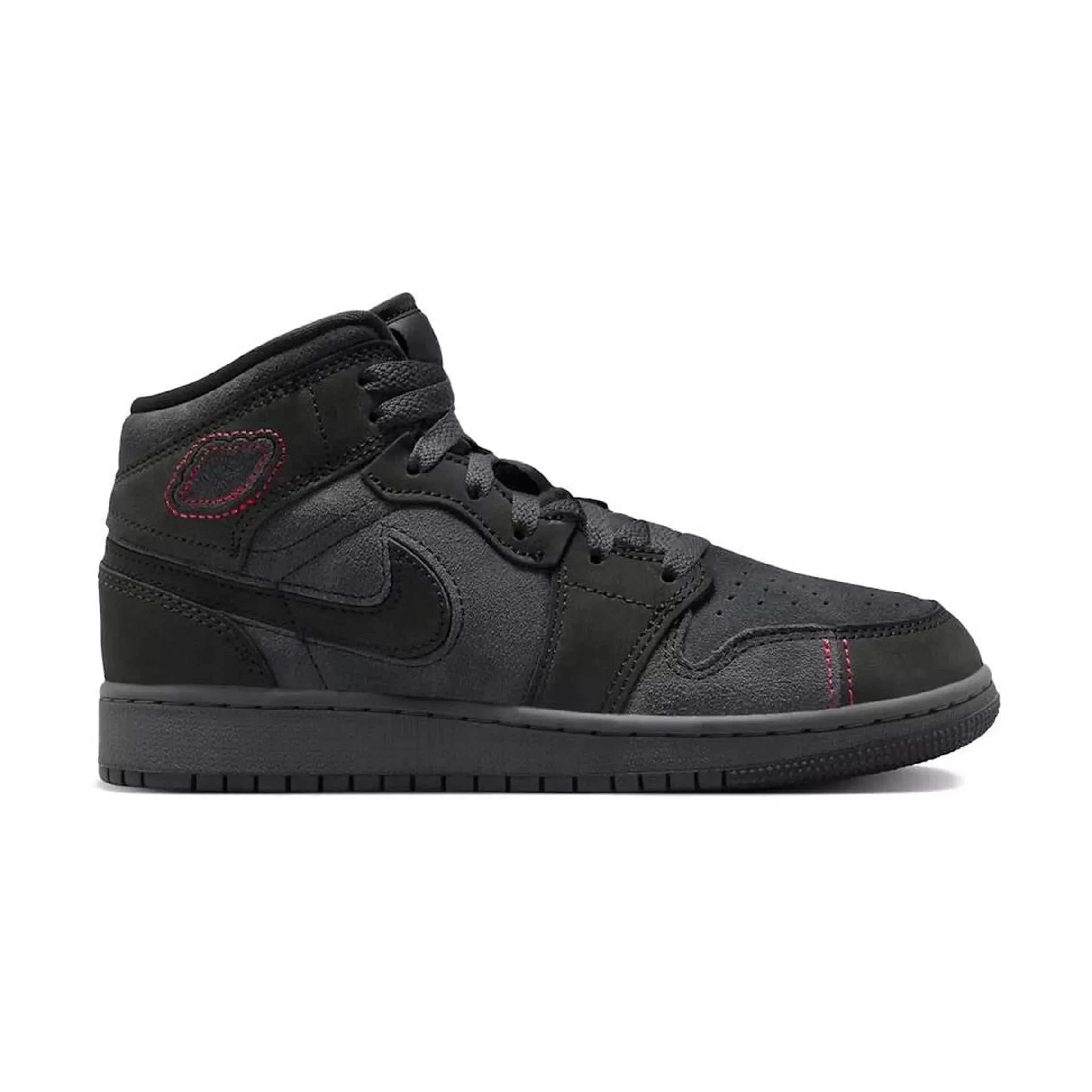 Jordan 1 Mid SE Dark Smoke Red (GS)