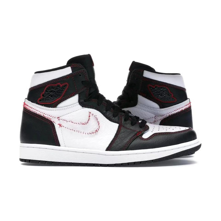Jordan 1 Retro High Defiant White Black Gym Red