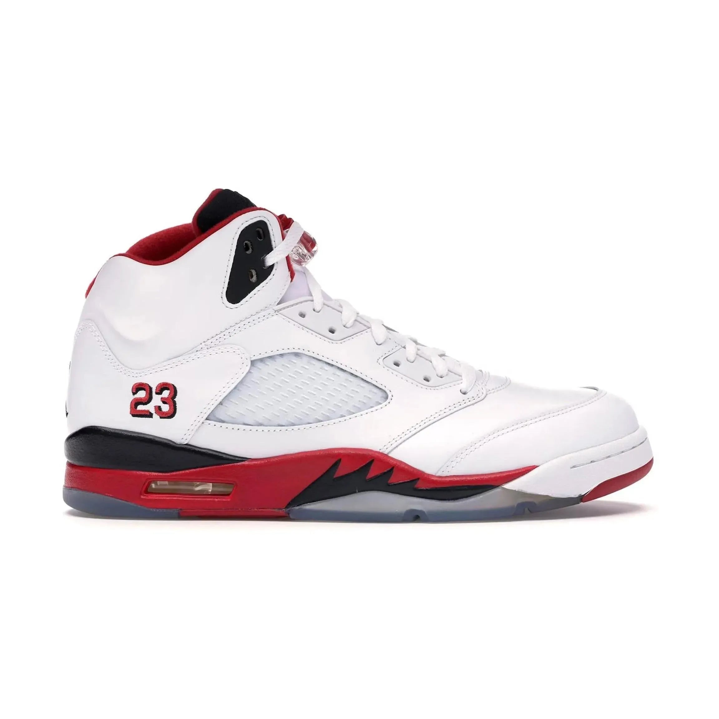 Jordan 5 Retro Fire Red Black Tongue (2025)