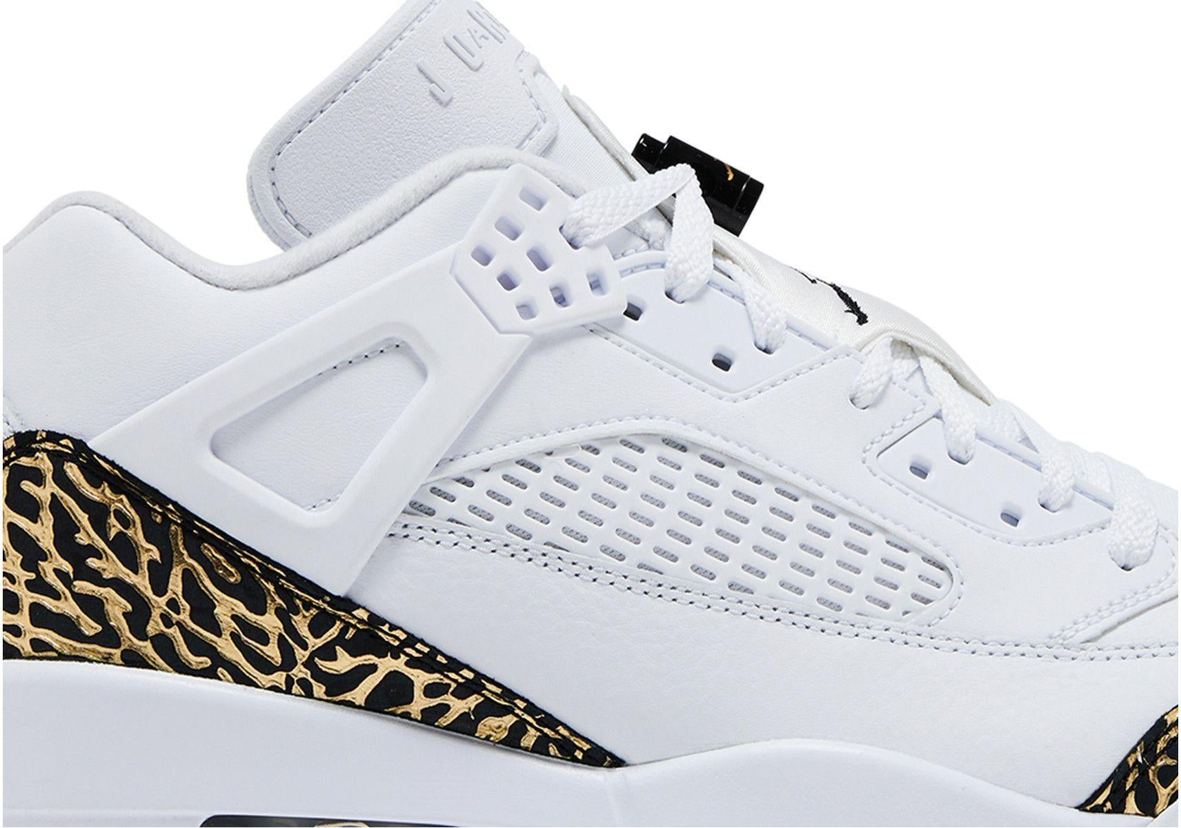 Jordan Spizike Low White Metallic Gold