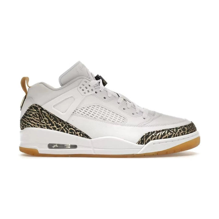 Jordan Spizike Low White Metallic Gold