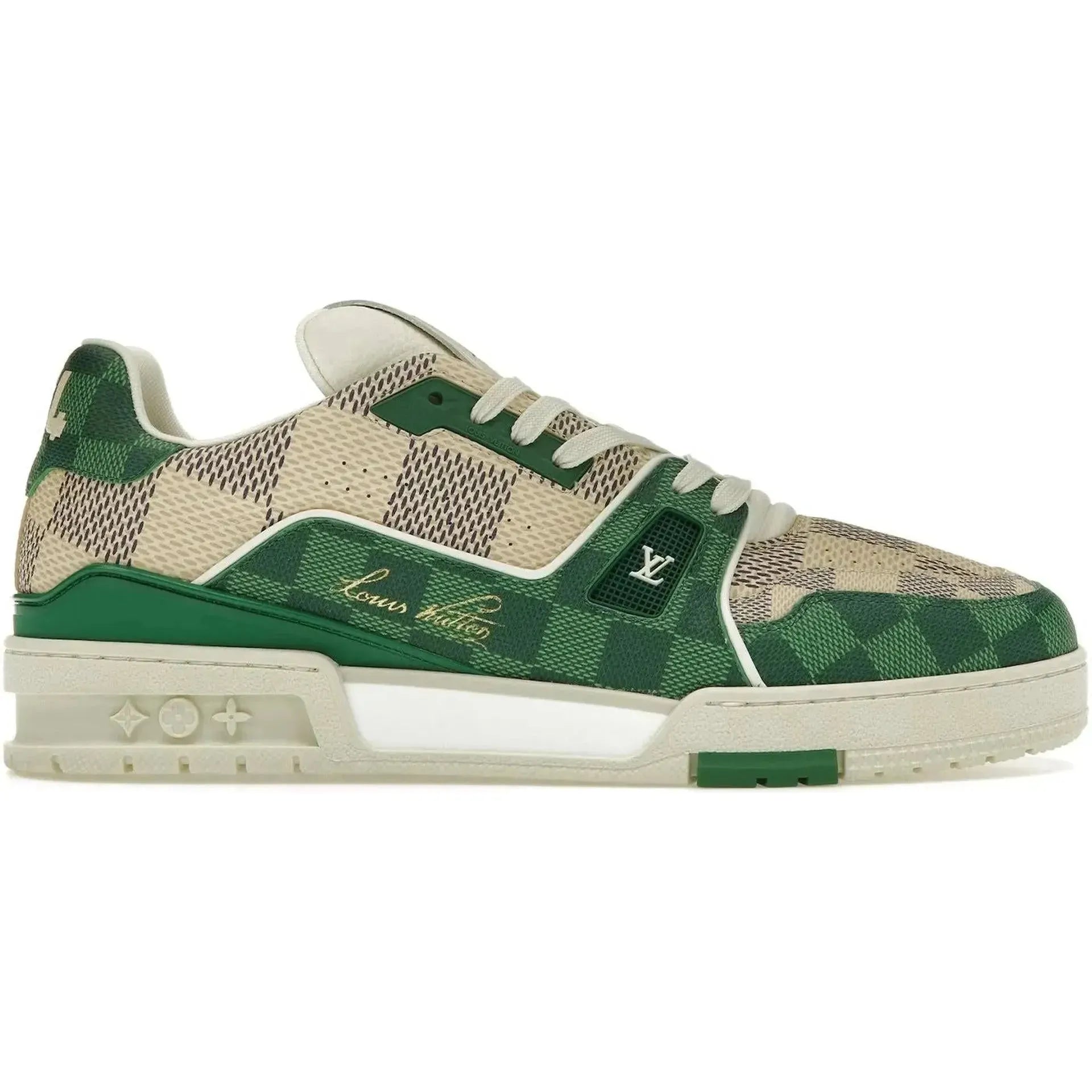 Louis Vuitton LV Trainer Damier White Green