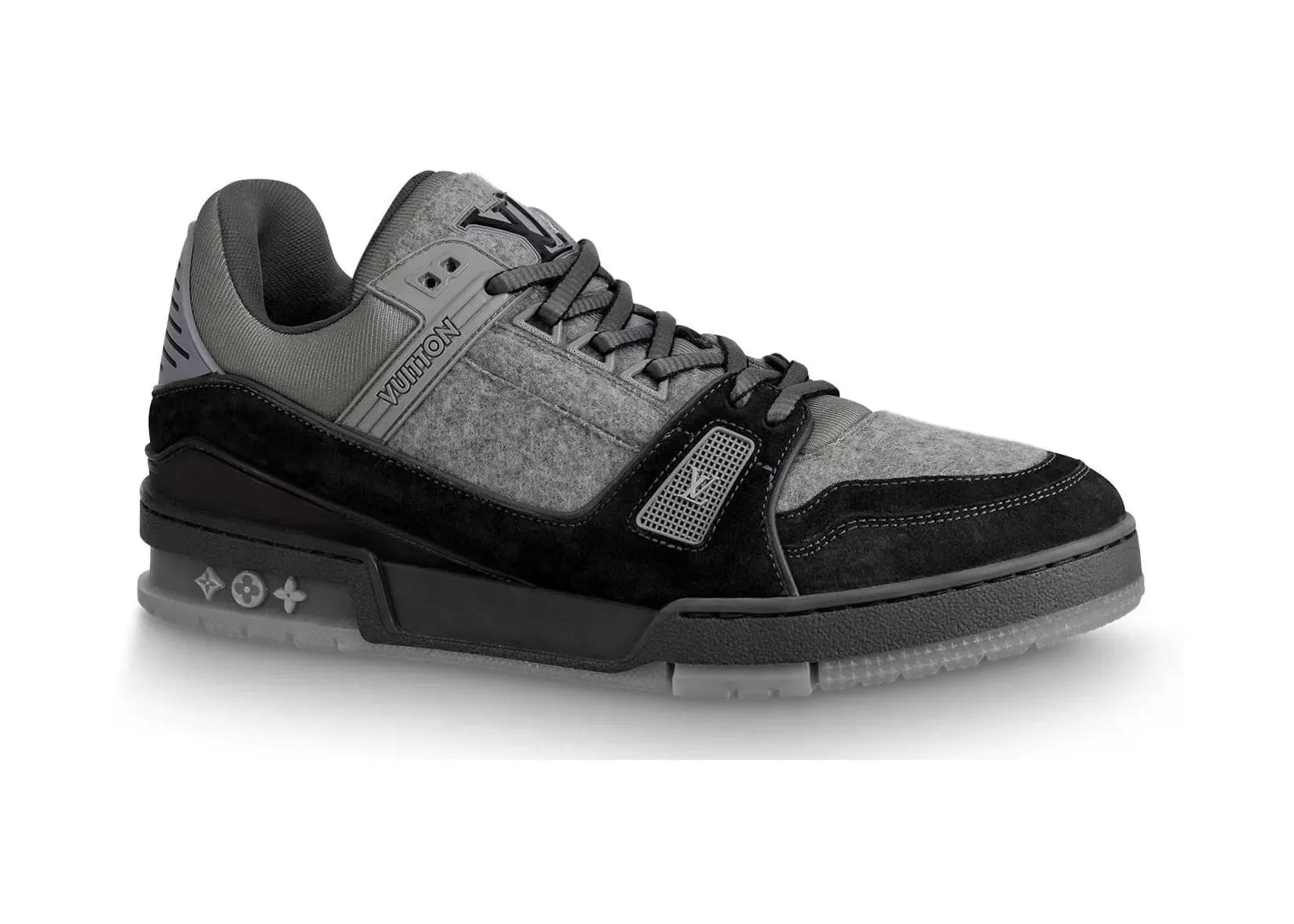 Louis Vuitton Trainer Grey Flannel Black